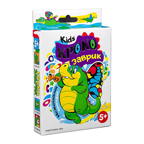 Карточная игра Strateg Крокозаврик развлекательная на украинском языке (30969)