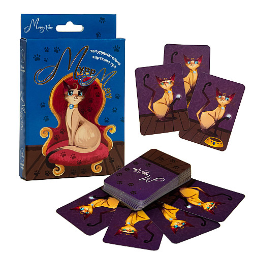 Карточная игра Strateg Мурр Мяу (30954)