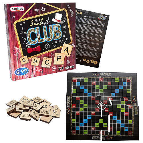 Настольная игра Strateg Знаток CLUB на украинском языке (702)