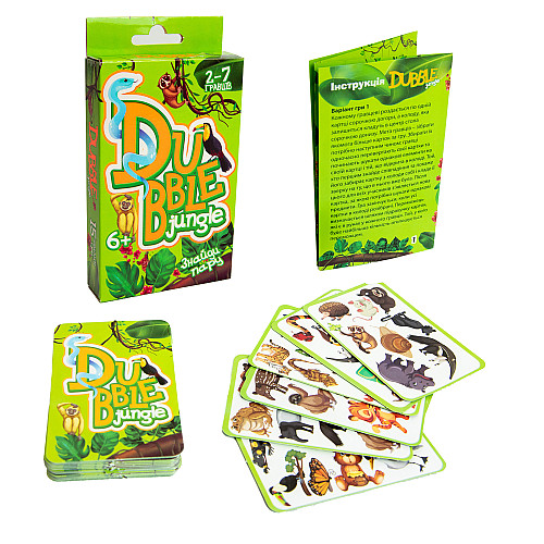 Настольная игра Strateg Dubble jungle на украинском языке (30344)