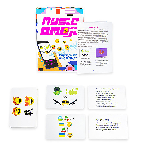 Настольная игра Strateg Music emoji на украинском языке 30249