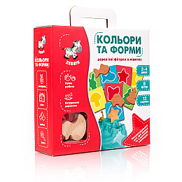 Настольная игра Vladi Toys Цвета и формы (дерево) (ZB2001-01)
