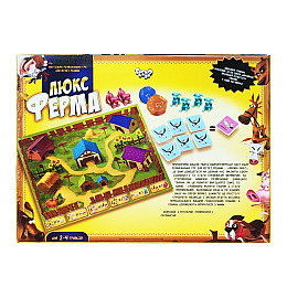 Игра настольная "Ферма ЛЮКС" Danko Toys G-FL-01-02 большая Укр