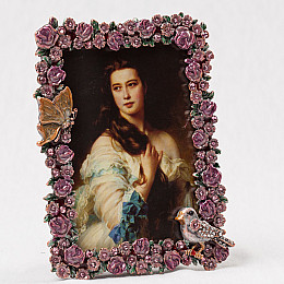 Декоративная фоторамка «Розы» 11*14 см Angel Gifts SK15529
