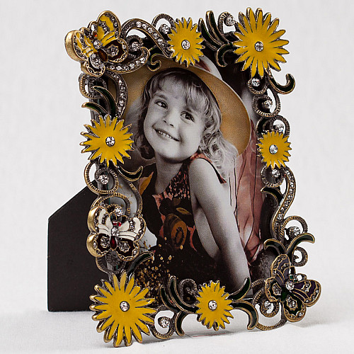 Декоративна фоторамка «Метелики у квітах» 12*15 см Angel Gifts SK15573