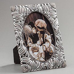 Декоративная фоторамка «Листья в кристаллах» 13*18 см Angel Gifts SK15585