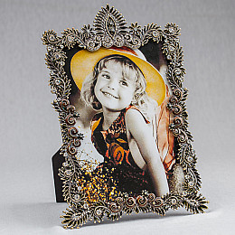 Декоративна фоторамка «Діамантові гілочки» 14*21 см Angel Gifts SK15590