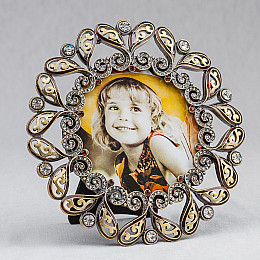 Декоративная фоторамка «Перья» 14*14 см Angel Gifts SK15607
