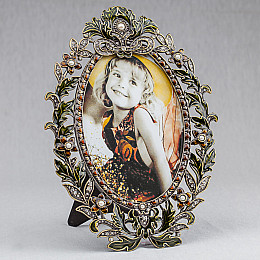 Декоративна фоторамка «Перлинні квіти» 15*22 см. Angel Gifts SK15615