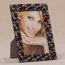 Декоративна фоторамка «Метелики у смарагдах» 13*18 см Angel Gifts SK15636