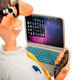 Декоративна велика Статуетка Програміст 42 см Guillermo Forchino AL31533