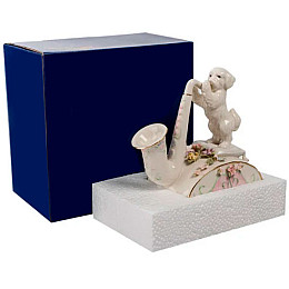 Музыкальная Статуэтка Щенок и саксафон Pavone AL31995