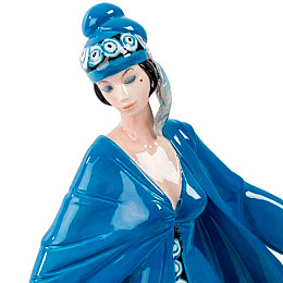 Фарфоровая Статуэтка Дама Blue Pavone AL32008