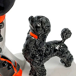 Фарфоровая Статуэтка Дама с пуделем Pavone AL32012