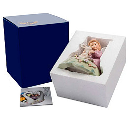 Музыкальная Статуэтка Ангелочек с олененком Pavone AL32026