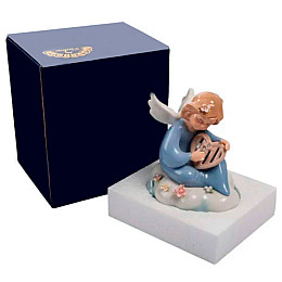 Музыкальная Статуэтка Ангелочек с лирой Pavone AL32070