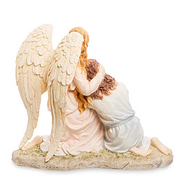 Статуэтка декоративная Иисус и Ангел Veronese AL32508
