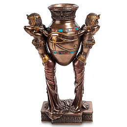 Статуэтка декоративная Египтянки с вазой Veronese AL32522