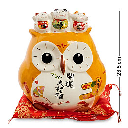 Статуетка декоративна скарбничка Owl Lefard AL32597