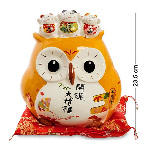 Статуетка декоративна скарбничка Owl Lefard AL32597
