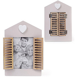 Фоторамка Babyroom Окно со ставнями для фото 10х15 см деревянная Bona DP41912
