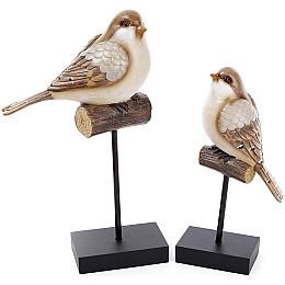 Статуетка Птах на жердині 13.5х7х28 см Bona DP42046