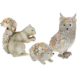 Статуэтка-декоративная Цветочный Ежик 17.4 см Bona DP42378