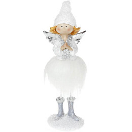 Статуетка Angel у білій хутряній спідниці 20 см Bona DP42943