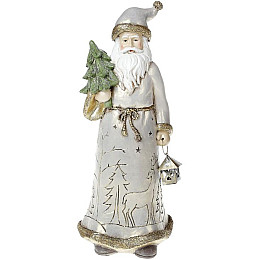 Статуетка Santa із ялинкою 31.5 см, шампань Bona DP43011
