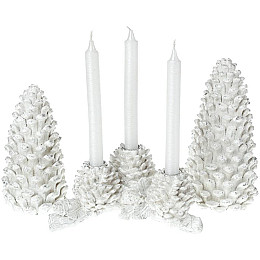 Статуетка Біла шишка 19.5 см Bona DP43022