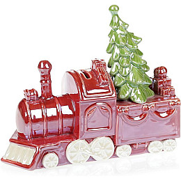 Скарбничка Паровоз ceramic 20х17 см червоний перламутр Bona DP43137