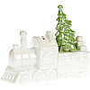 Скарбничка Паровоз ceramic 20х17 см білий перламутр Bona DP43139
