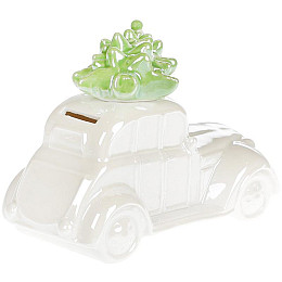 Скарбничка Автомобіль ceramic 18.4х11 см білий перламутр Bona DP43140