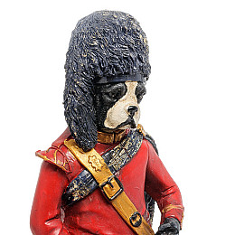 Статуэтка с часами Собака-барабанщик 38,5 см Noble AL45956