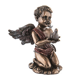 Статуетка Ангел з голубкою 9 см Veronese AL45987