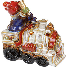 Статуэтка Снеговики на паровозе с LED подсветкой, 18х10х18см Bona DP69428