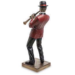 Статуетка декоративна Гра на кларнеті 30 см Veronese AL84438