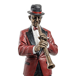 Статуетка декоративна Гра на кларнеті 30 см Veronese AL84438