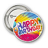 Закатний значок Vivay Happy Birthday круглий 44 мм (4019)