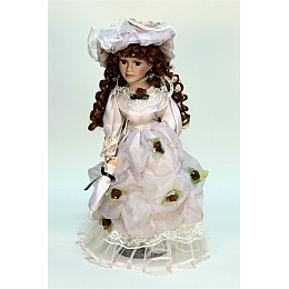 Лялька порцелянова у старовинній сукні колекція сувенірна Шарлотта Vintage Doll SK15940