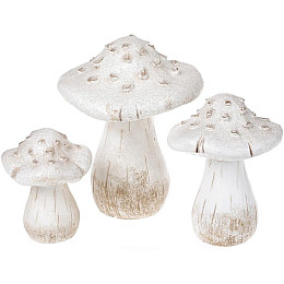 Набор 4 керамических статуэтки Гриб 133 см Bona DP42298