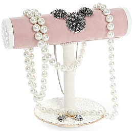 Біжутерниця підставка для прикрас Gladys Pink 13х13х19.5 см підвіска з блюдцем Bona DP42467