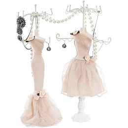 Біжутерниця підставка для прикрас Бежеве плаття 17.5х12.5х40.5 см підвіска Bona DP42472