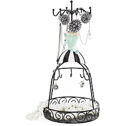 Біжутерниця підставка для прикрас Вишукана сукня 14х14х28.5 см з сіткою Bona DP42476