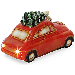 Декор новогодний Машина фарфор с LED-подсветкой Bona DP42595