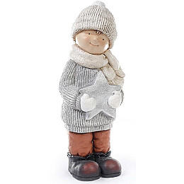 Фігура новорічна ceramic Хлопчик із зіркою Bona DP42665