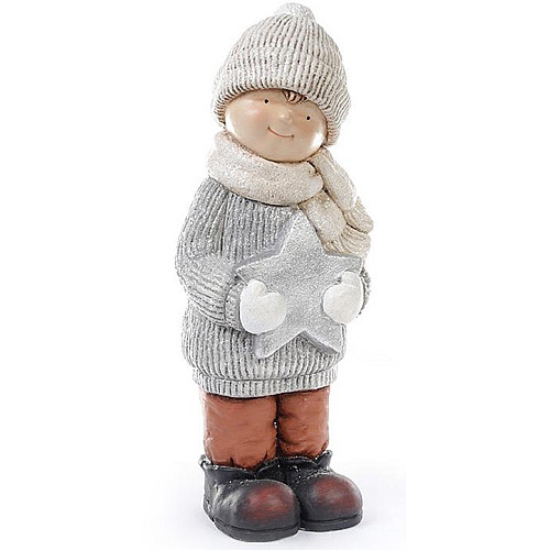 Фигура новогодняя ceramic Мальчик со звездой Bona DP42665