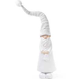 Фігура новорічна ceramic Santa у в'язаній ковпаці Bona DP42669