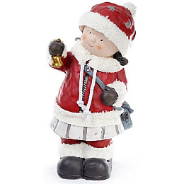 Фигура новогодняя ceramic фигура Девочка с колокольчиком Bona DP42672