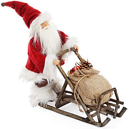 Новорічна іграшка Santa Клаус на санях (112) Bona DP42699
